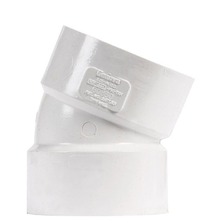 Genova Charlotte Pipe Schedule 30 3 in. Hub X 3 in. D Hub PVC Elbow PVC013240600